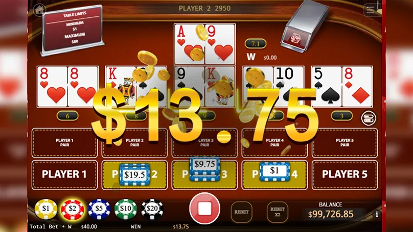Chơi Pok Deng tại Vegas79